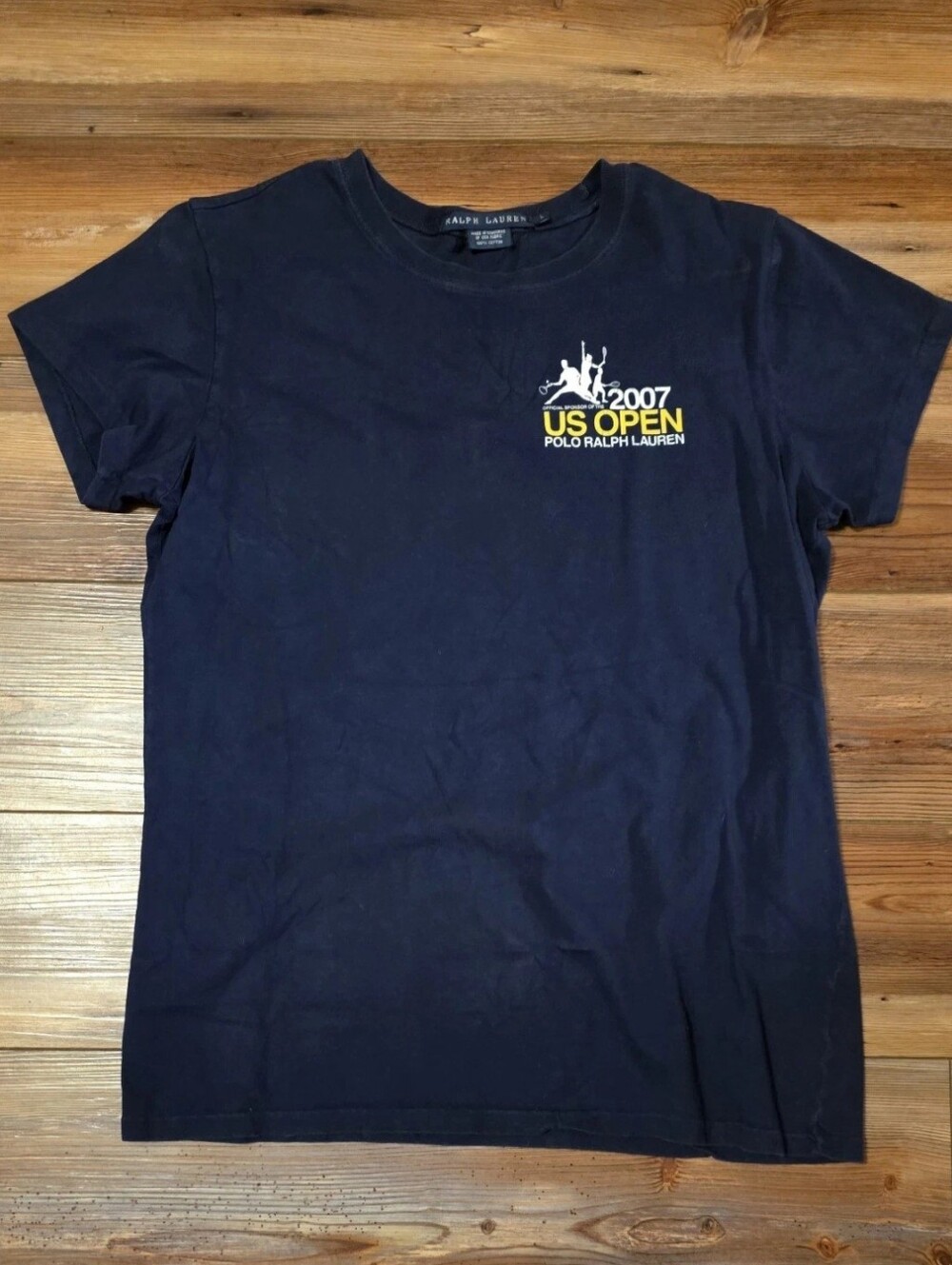 Vintage Polo Ralph Lauren 2007 US Open Tennis Graphic T-Shirt - Men's Large